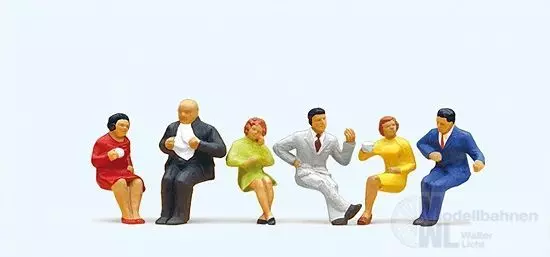 Preiser 10103 - Sitzende Personen für Gasthau H0 1:87