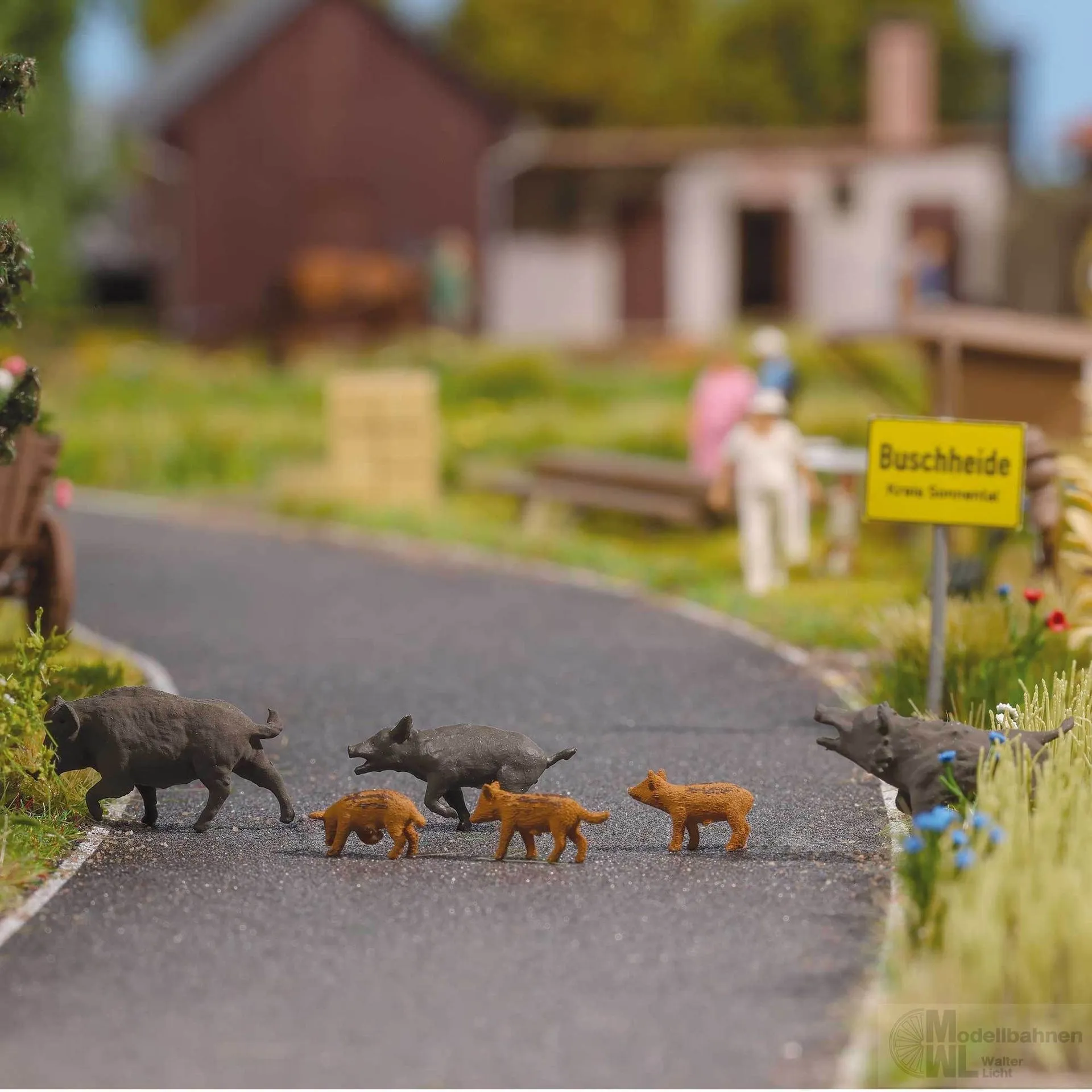 Busch 1127 - Wildschweine 6 Stück H0 1:87