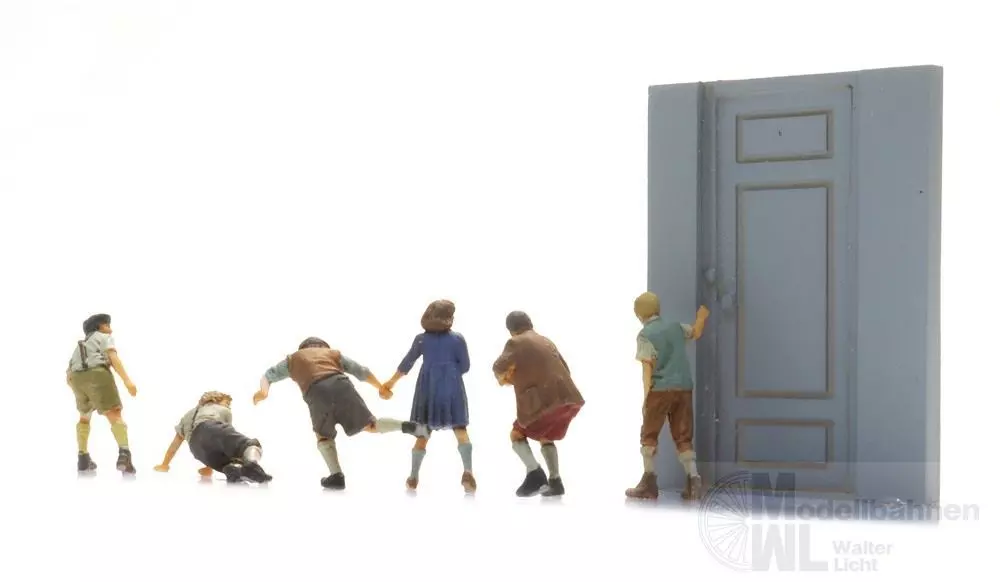 ARTITEC b.v. 5870141 - Kinderstreiche Klingelputz (6x) Fertigmodell H0 1:87