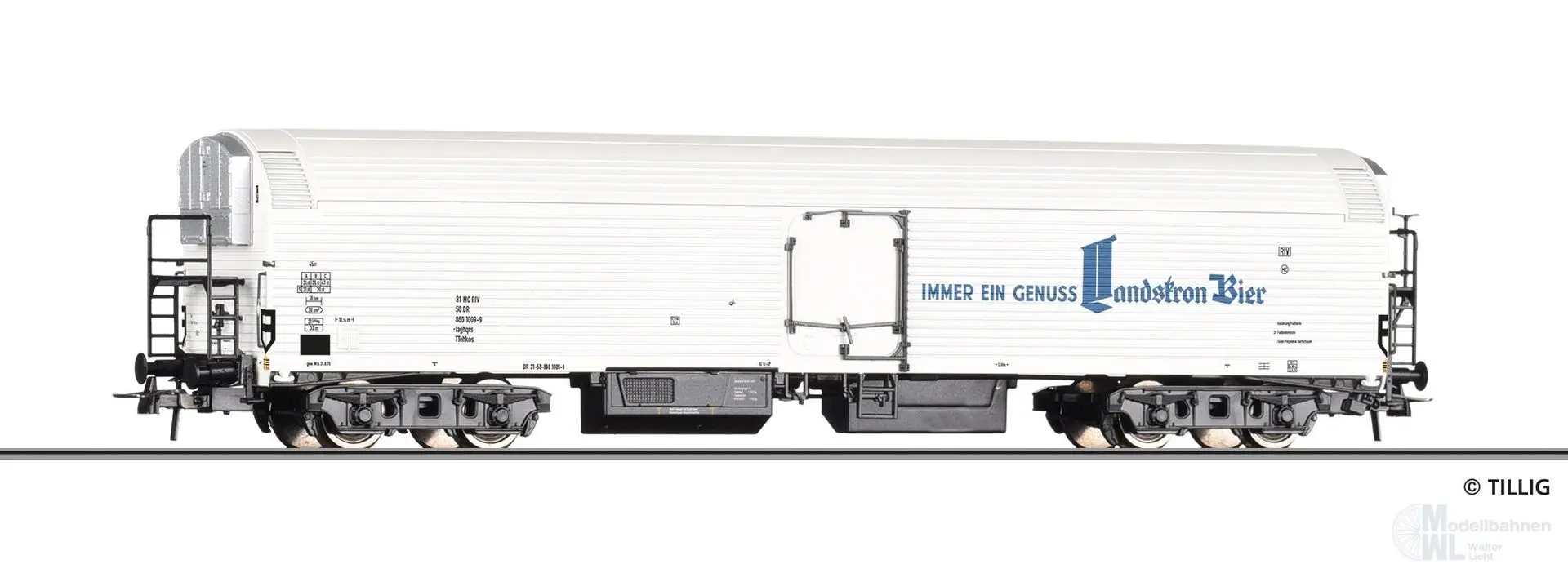 Tillig 77083 - Maschinenkühlwagen DR Ep.IV Landskron Brau-Manufaktur H0/GL