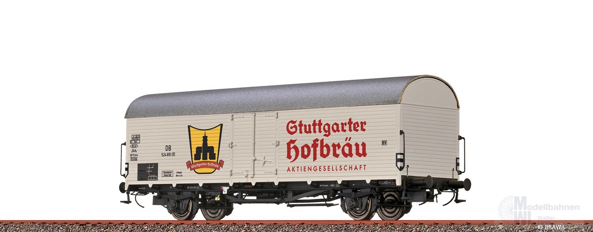Brawa 50971 - Kühlwagen DB Ep.III Stuttgarter Hofbräu H0/GL