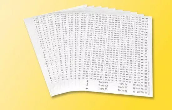 Viessmann 6848 - Kabel Beschriftungssatz