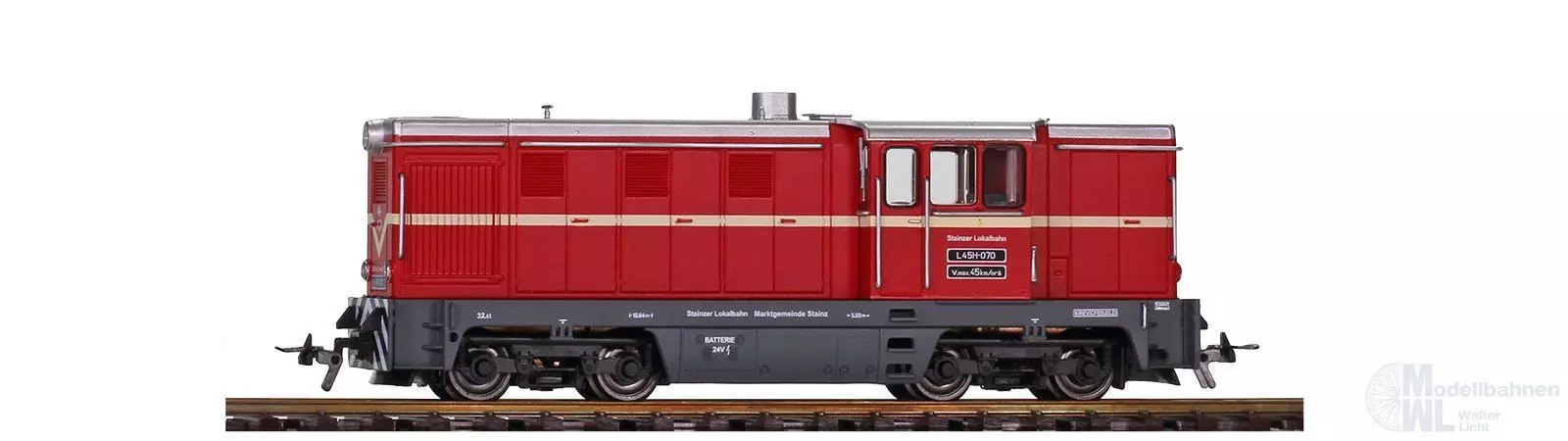 Bemo 1020952 - Diesellok L45H-070 Stainzer Lokalbahn Ep.VI rot H0e