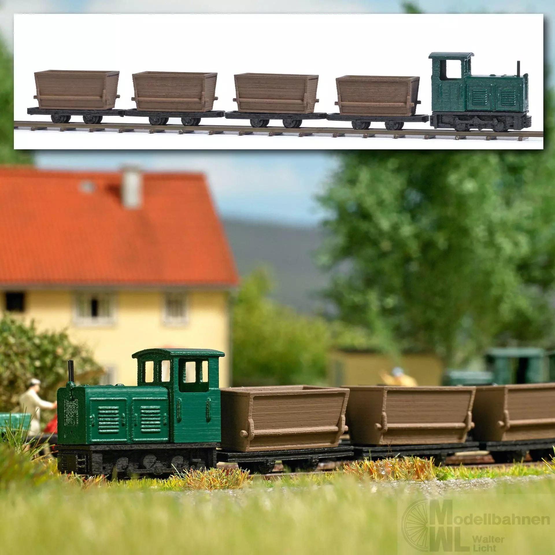 Busch 8071 - Feldbahn-Set Torfladung N 1:160