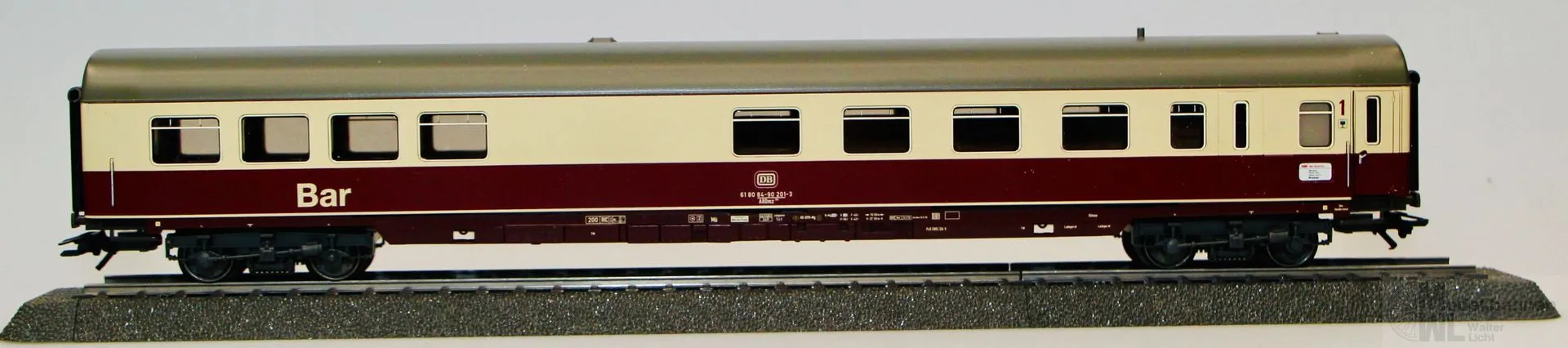 Märklin 42972 - MÄRKLIN - Schnellzugwagen DB Ep.IV Südwind Bar H0/WS
