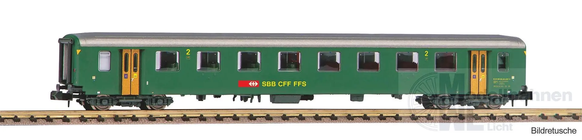 Piko 94379 - Personenwagen SBB Ep.IV EWI 2.Kl. neue Schrift N 1:160