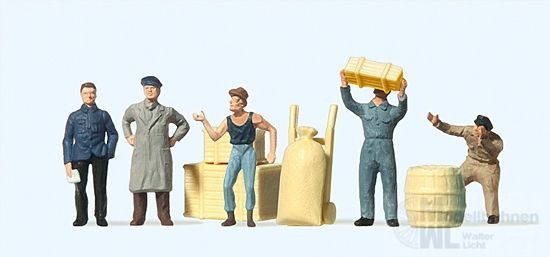 Preiser 14147 - Am Güterschuppen H0 1:87 Preiser 14147 - Am Güterschuppen H0 1:87