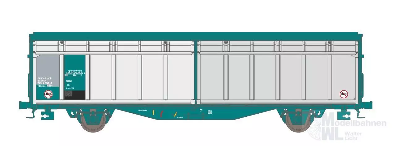 Hobbytrain 45201 - Schiebewandwagen SNCF Ep.V/VI Hbbillns ex FS H0/GL