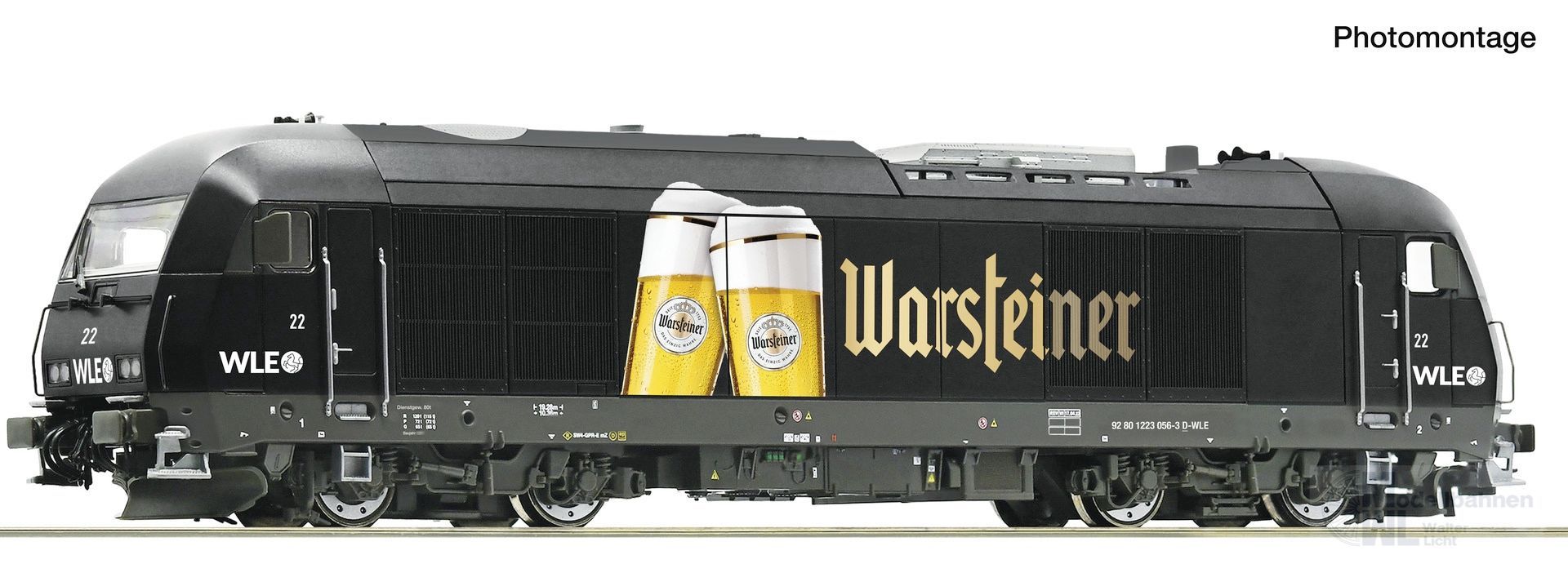 Roco 7320104 - Diesellok BR 22 WLE Ep.VI WARSTEINER H0/WS SOUND