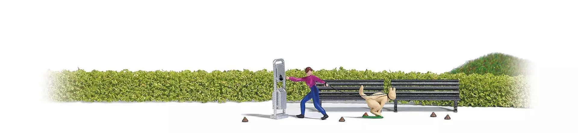 Busch 7851 - Hundetoilette H0 1:87