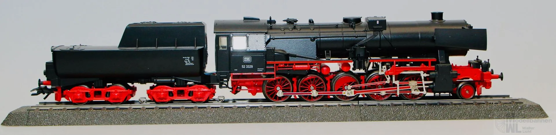 Märklin 3715 - MÄRKLIN - Dampflok BR 52 3329 DB Ep.III H0/WS Digital
