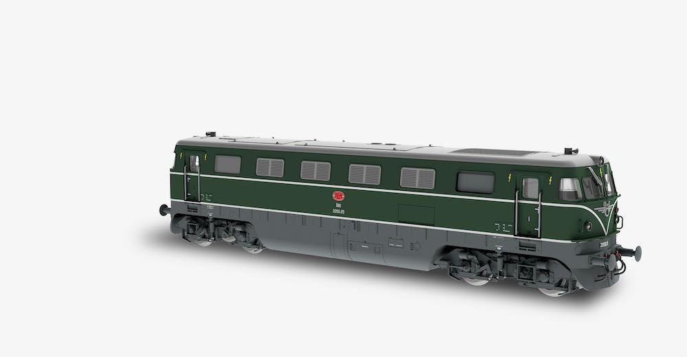 Jägerndorfer Modellbahn 20500 - Diesellok Rh 2050.05 ÖBB Ep.IV grün H0/GL