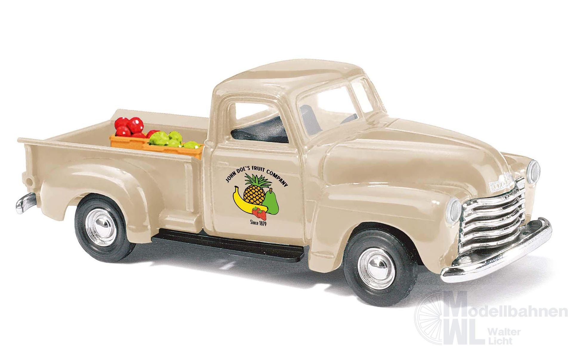 Busch 48245 - Chevrolet Pick-Up 1950 Fruit Company mit Obstladung H0 1:87
