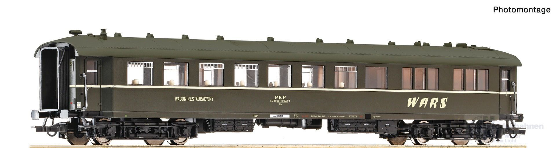 Roco 6200125 - Speisewagen PKP WARS Ep.IV H0/GL Roco 6200125 - Speisewagen PKP WARS Ep.IV H0/GL