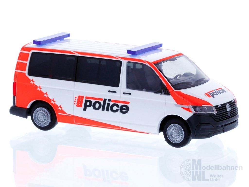 Rietze 53909 - Volkswagen T6.1 Polizei Wallis (CH) H0 1:87