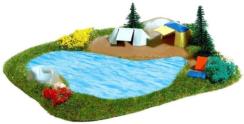 Busch 8052 - See mit Campingplatz N 1:160