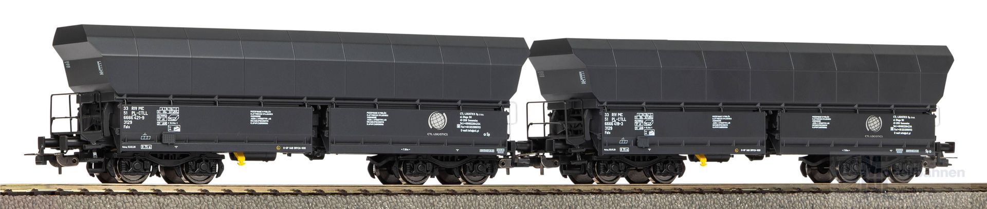 Piko 28315 - Selbstentladewagen Set PL-CTL Ep.VI 2.tlg. H0/GL