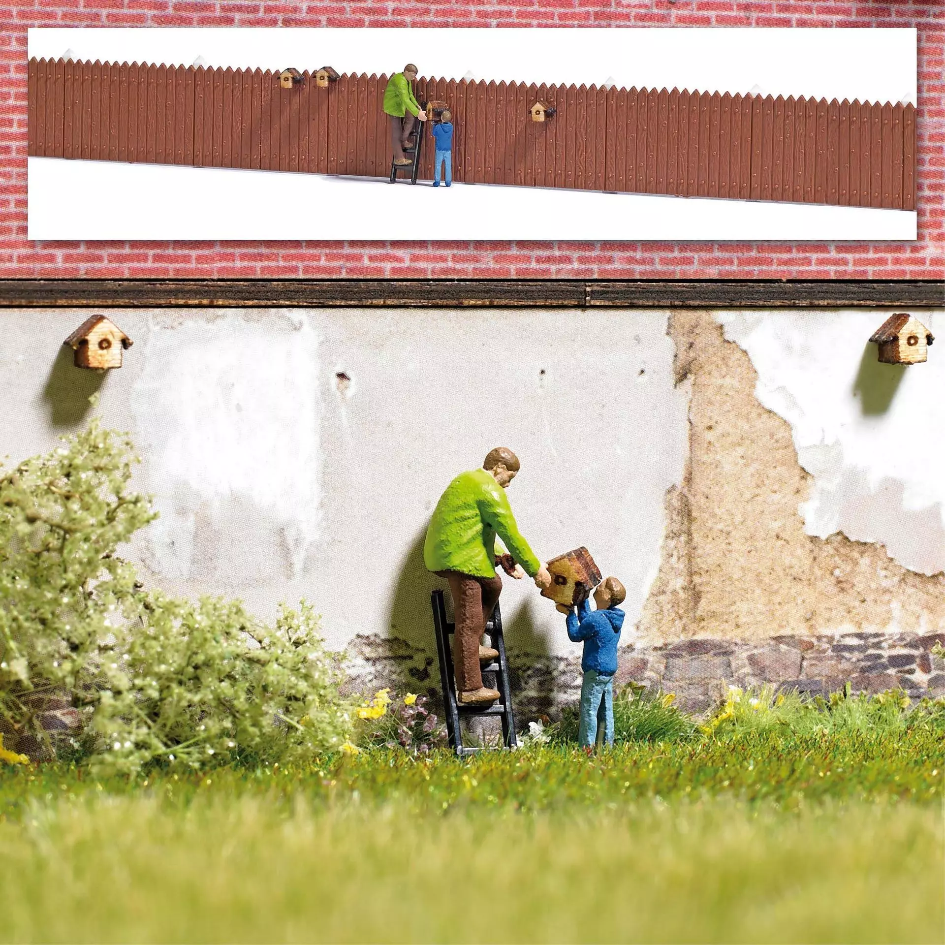 Busch 7976 - A-Set:Nistkasten aufhäng. H0 1:87