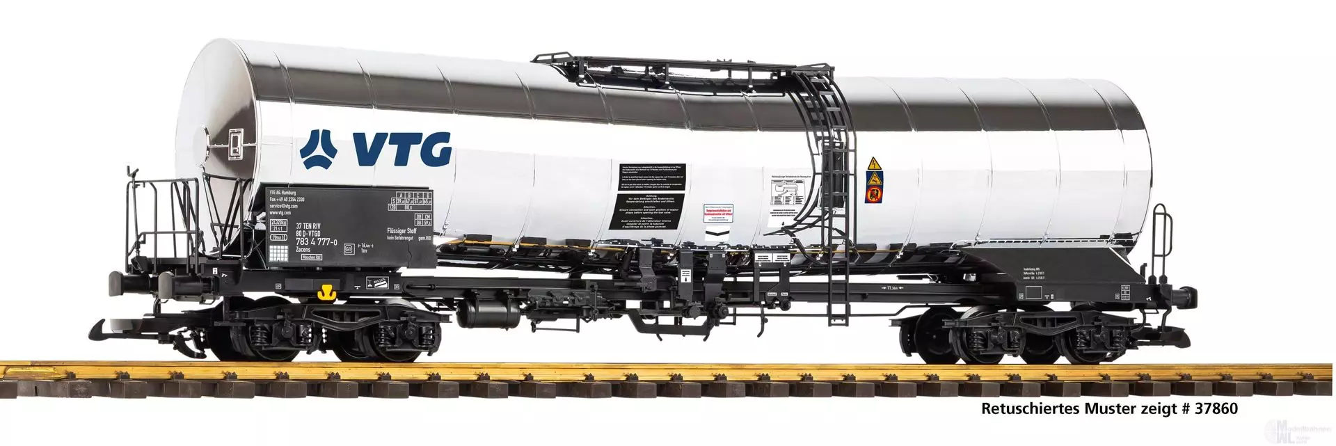 Piko 37861 - Chemiekesselwagen VTG Ep.VI neue Betr.Nr. Spur G 1:22,5