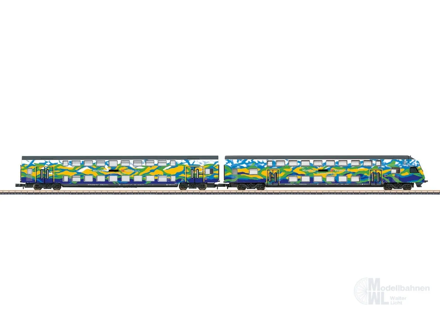 Märklin 87307 - Doppelstockwagenset DB Ep.VI Touristik-1 2.tlg. Z 1:220