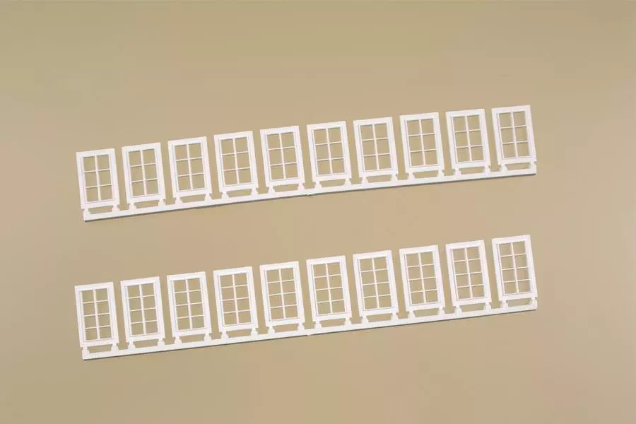 Auhagen 80222 - Fenster Q, R weiß H0 1:87