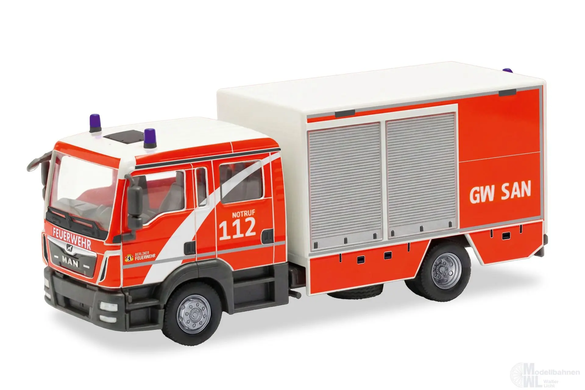 Herpa 099585 - MAN TGL E6 Gerätewagen-SAN Berliner Feuerwehr H0 1:87