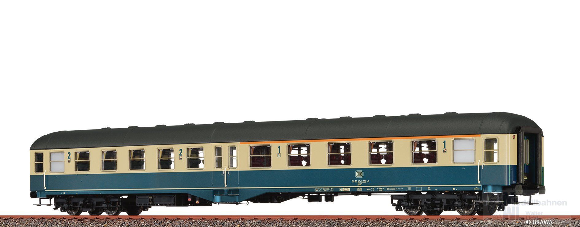 Brawa 58057 - Personenwagen DB Ep.IV AByl411 H0/GL Basic+ LED Brawa 58057 - Personenwagen DB Ep.IV AByl411 H0/GL Basic+ LED