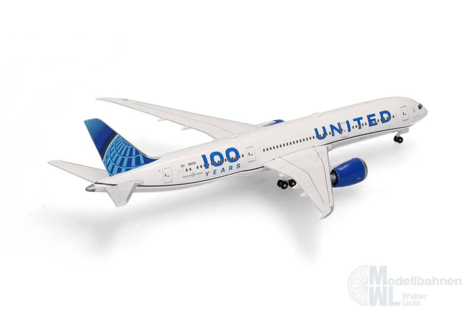 Herpa 539050 - Boeing 787-9 United 100 Years 1:500