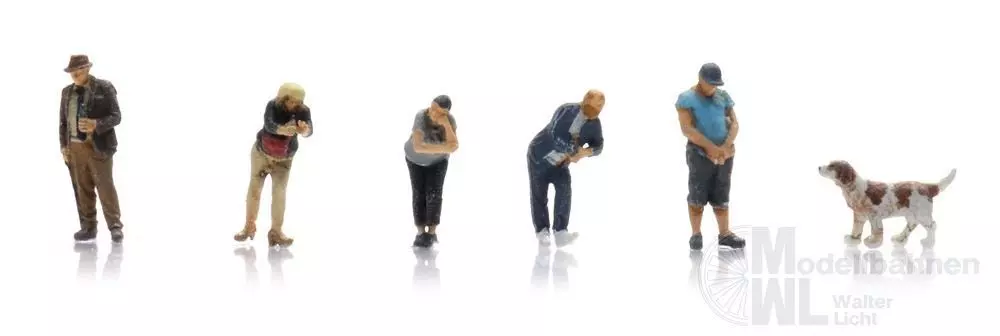 ARTITEC b.v. 5220008 - Trinkhalle-Figuren (6x) Fertigmodell 1:220