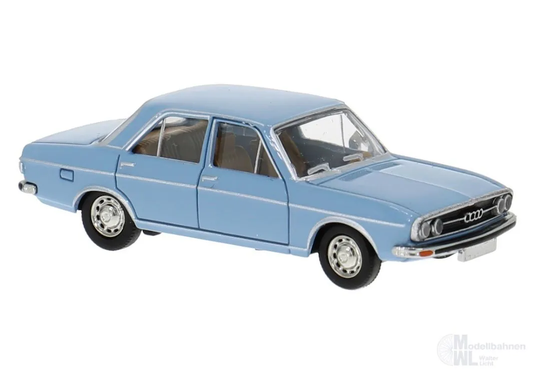 Brekina 28221 - Audi 100 (C1) in hellblau H0 1:87