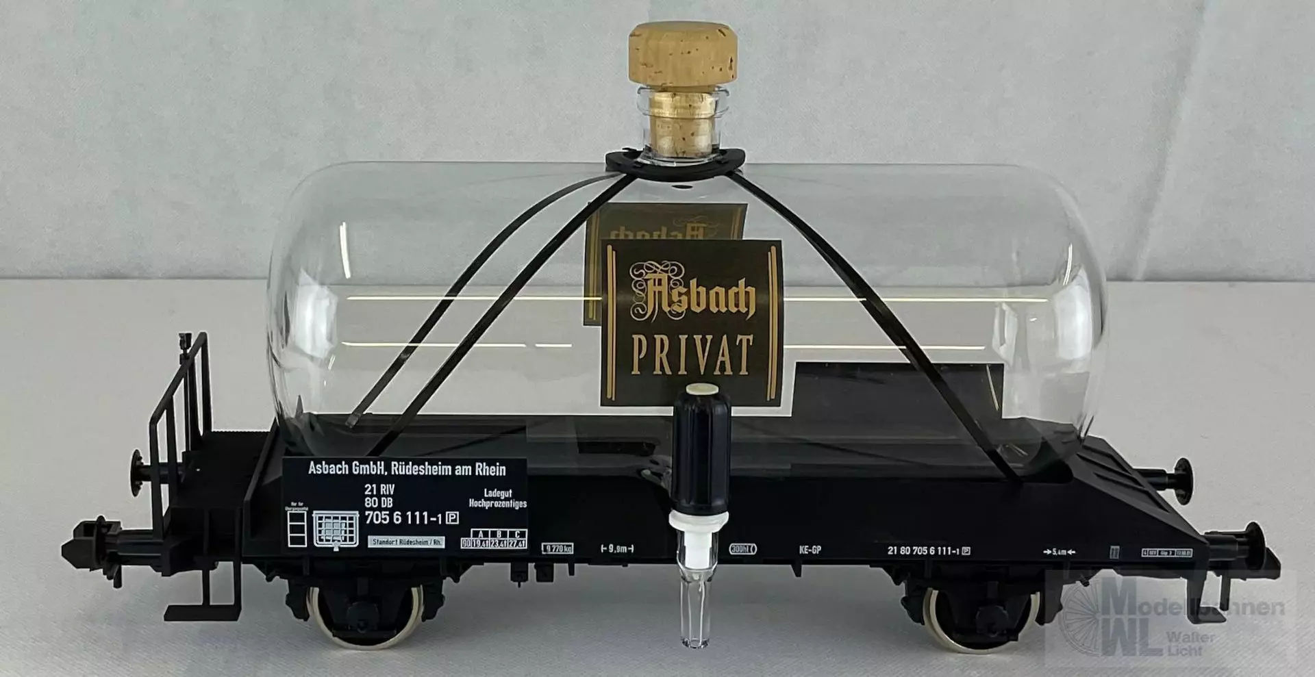 Märklin 58271 - MÄRKLIN - Glaskesselwagen DB Ep.IV Asbach PRIVAT Spur 1