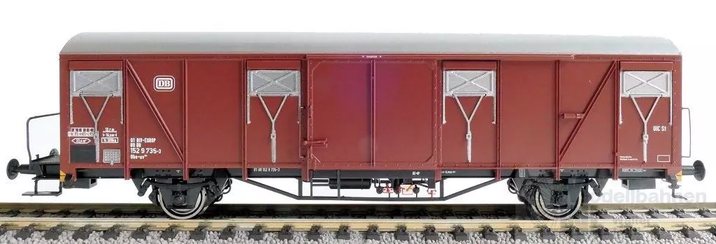 Exact Train 20735 - Güterwagen gedeckt DB Ep.IV H0/GL