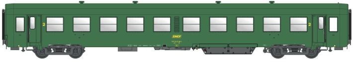 LS Models MW40043 - Personenwagen SNCF Ep.IVa USI B10t 2.Kl. H0/GL