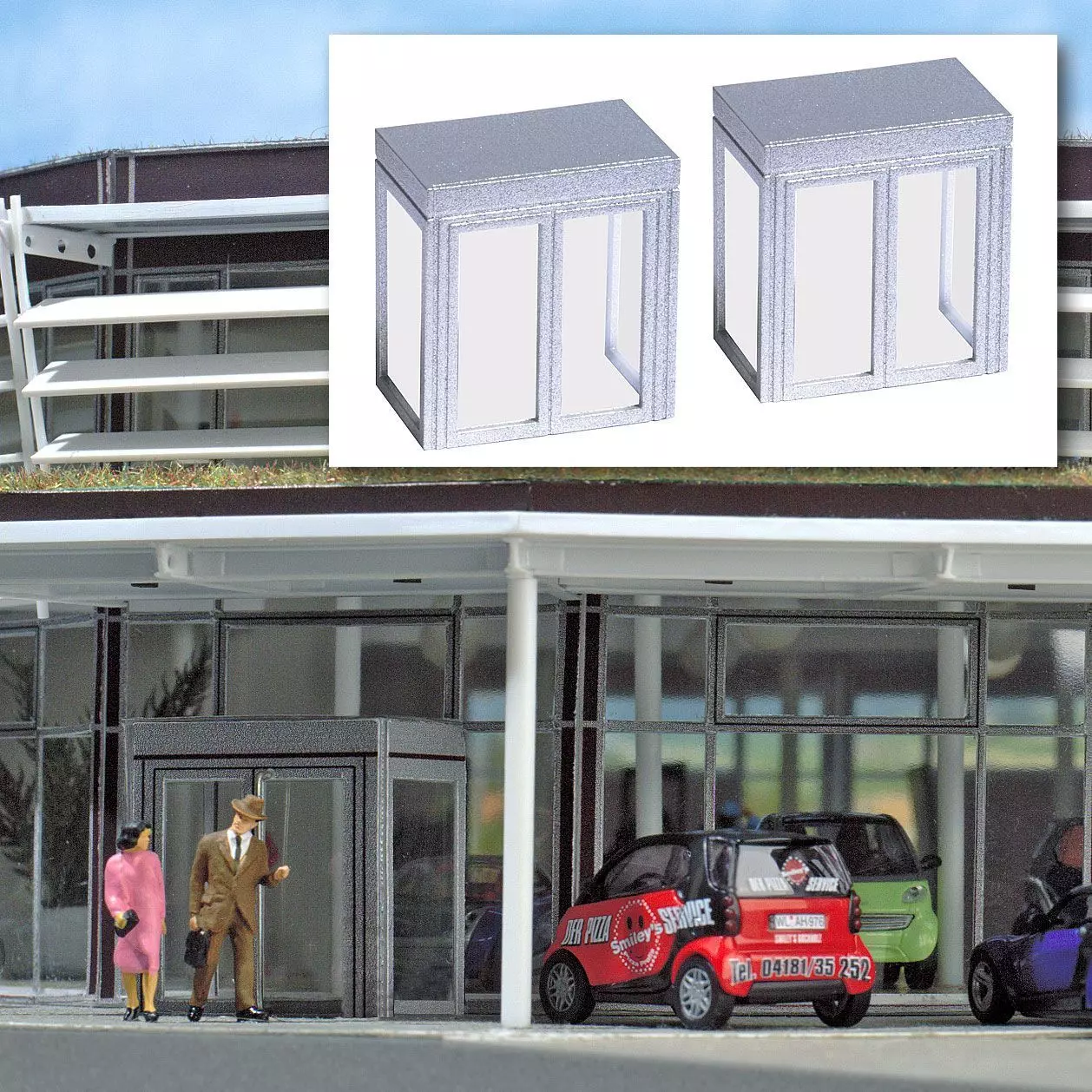 Busch 7757 - M-Set 2 Windfänge H0 1:87