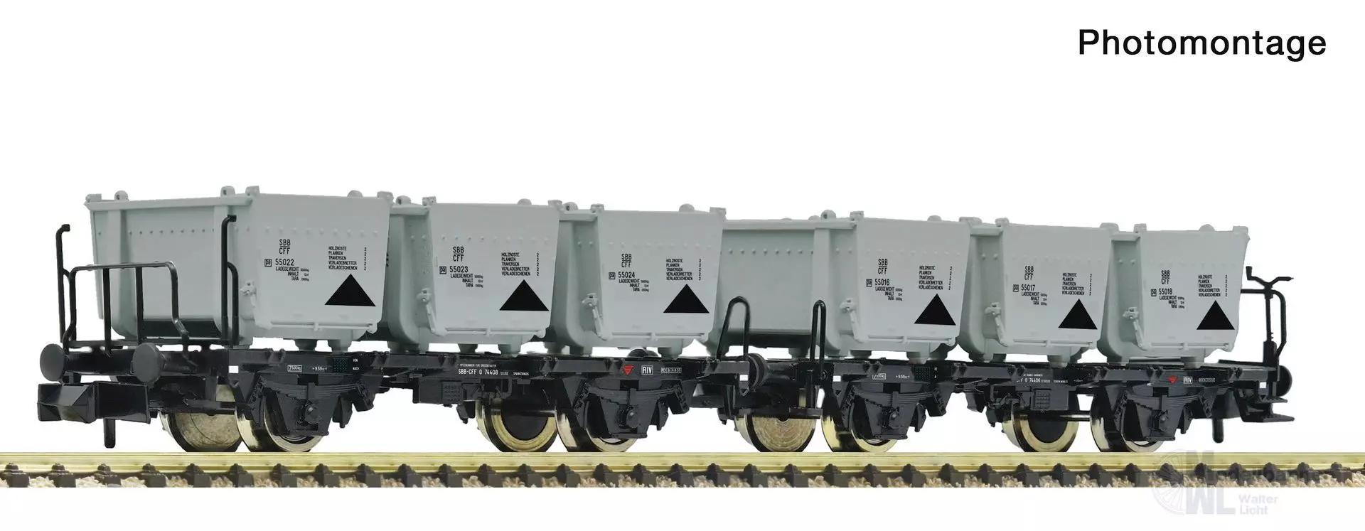 Fleischmann 6660154 - Behältertragwagen SBB Ep.III/IV N 1:160