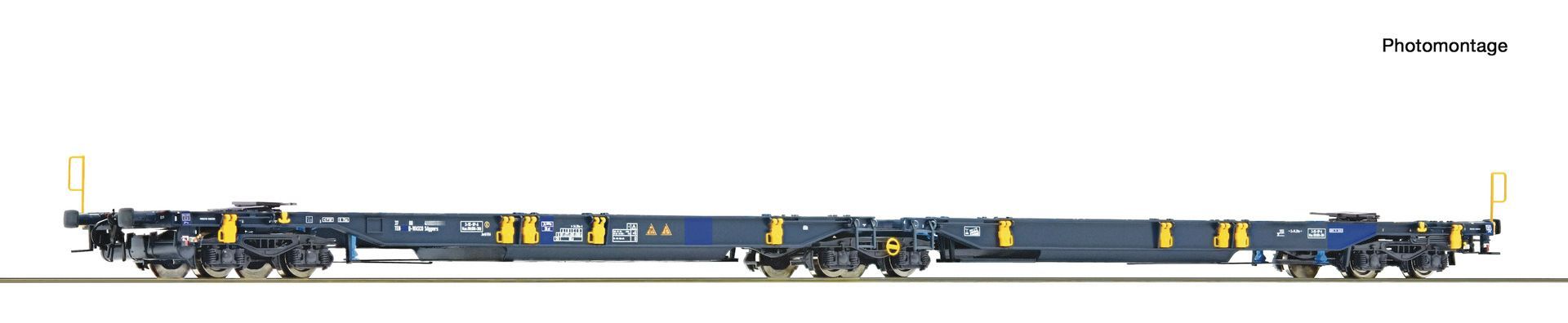 Roco 6600366 - Doppeltaschen-Tragwagen T2000 AAE unbeladen