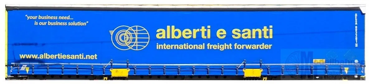 Sudexpress S6018 - Intermodal Wechselpritsche 45' Alberti e Santi H0 1:87