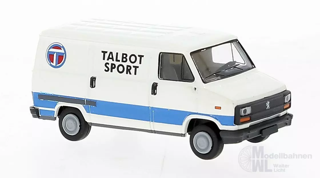 Brekina 34920 - Peugeot J5 Begleitfahrzeug RAC Rallye ´80 für Henri Toivonen H0 1:87