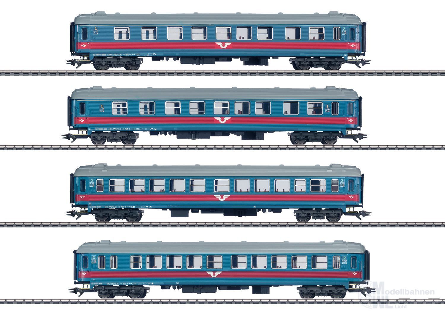 Märklin 43789 - Personenwagen-Set SJ Ep.V 4.tlg. H0/WS Märklin 43789 - Personenwagen-Set SJ Ep.V 4.tlg. H0/WS