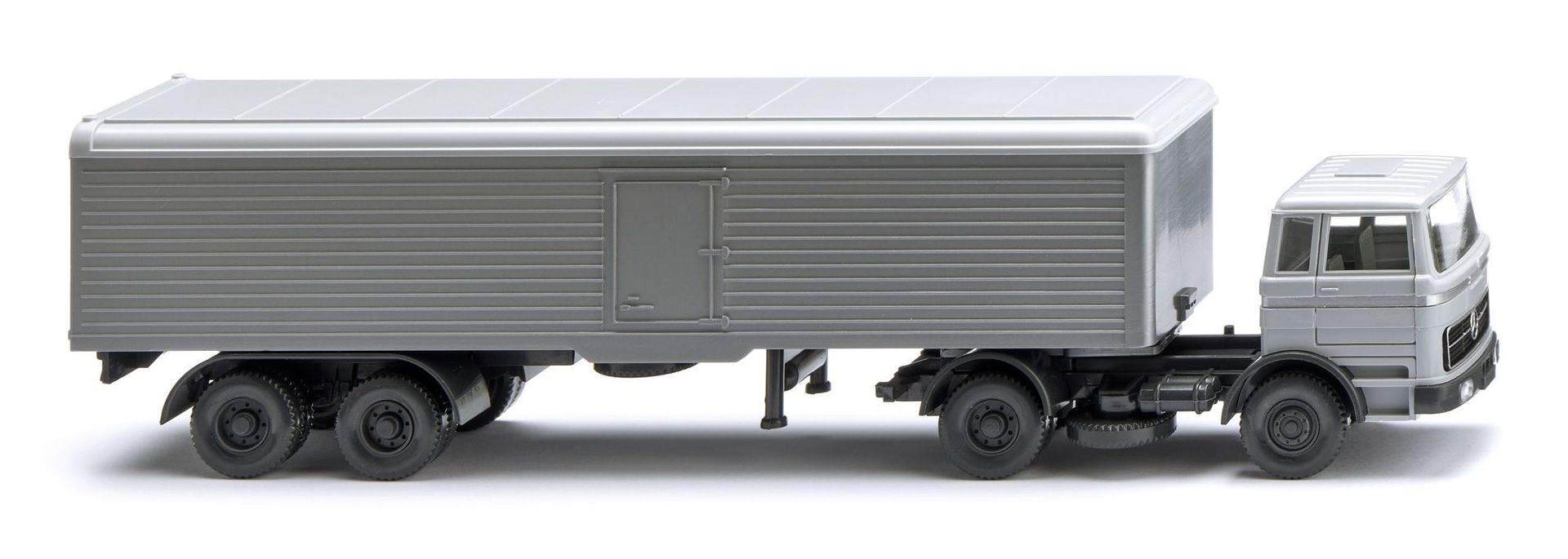 Wiking 055604 - Mercedes-Benz 1620 Koffersattelzug silbergrau H0 1:87