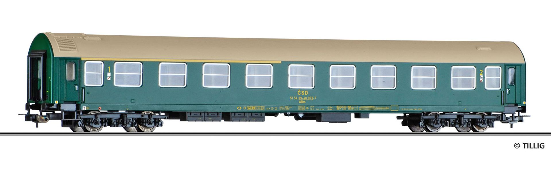 Tillig 74938 - Personenwagen CSD Ep.IV 1./2.Kl. ABm Typ Y H0/GL