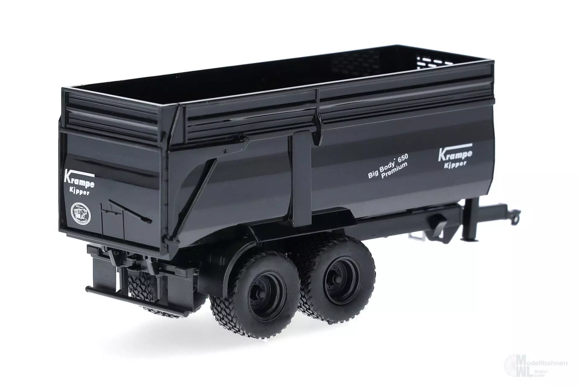 Herpa 077095 - Krampe Anhänger BigBody 650 schwarz H0 1:87