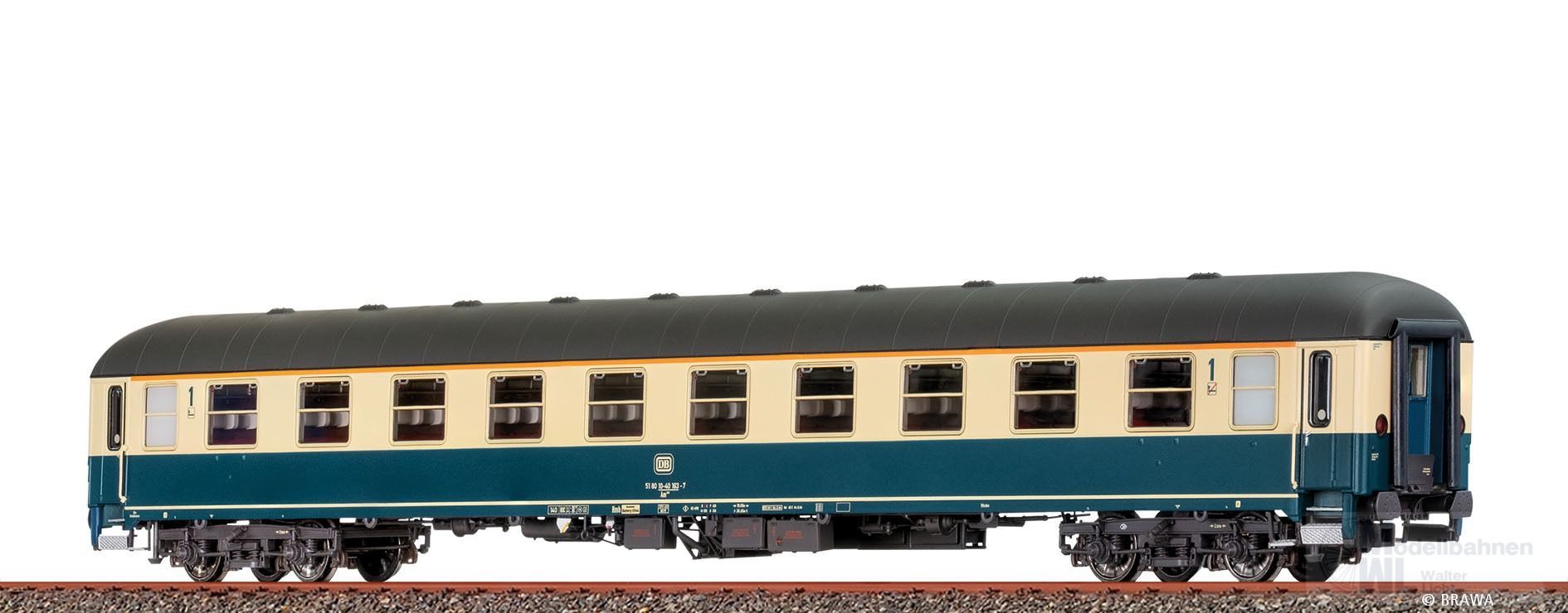 Brawa 58143 - Schnellzugwagen DB Ep.IV Am208 Ep.IV H0/WS Basic+ LED Brawa 58143 - Schnellzugwagen DB Ep.IV Am208 Ep.IV H0/WS Basic+ LED