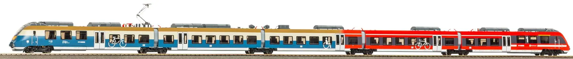 Piko 21826 - Triebzug BR 442 837 DB Ep.V 5.tlg. S-Bahn-Leipzig H0/WS Sound