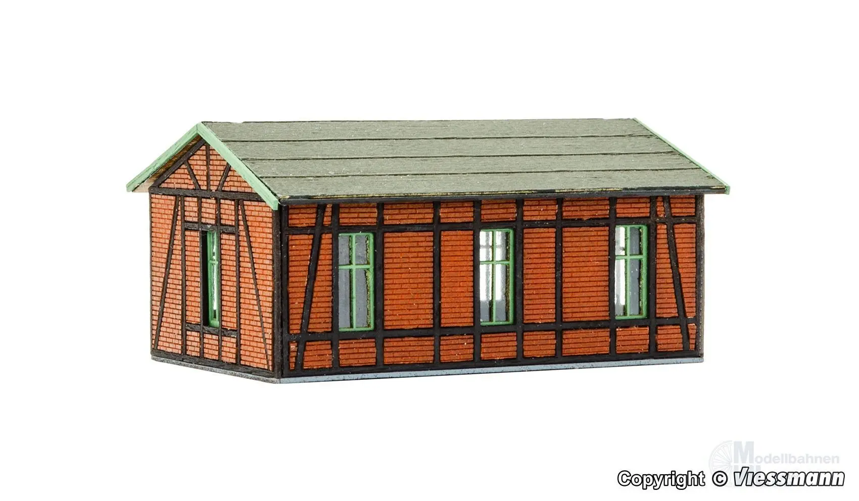 Vollmer 47556 - Werkstatt mit Putz-/Fachwerkfassade - Polyplate Bausatz N 1:160