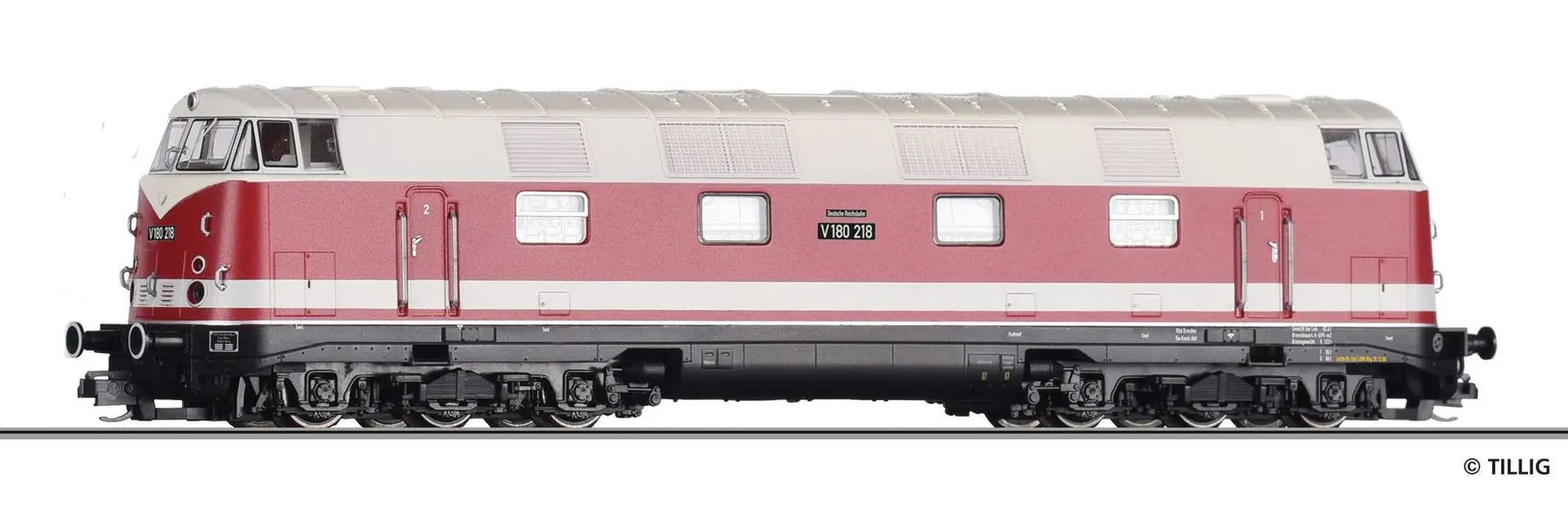 Tillig 04653 - Diesellok V 180 DR Ep.III TT 1:120
