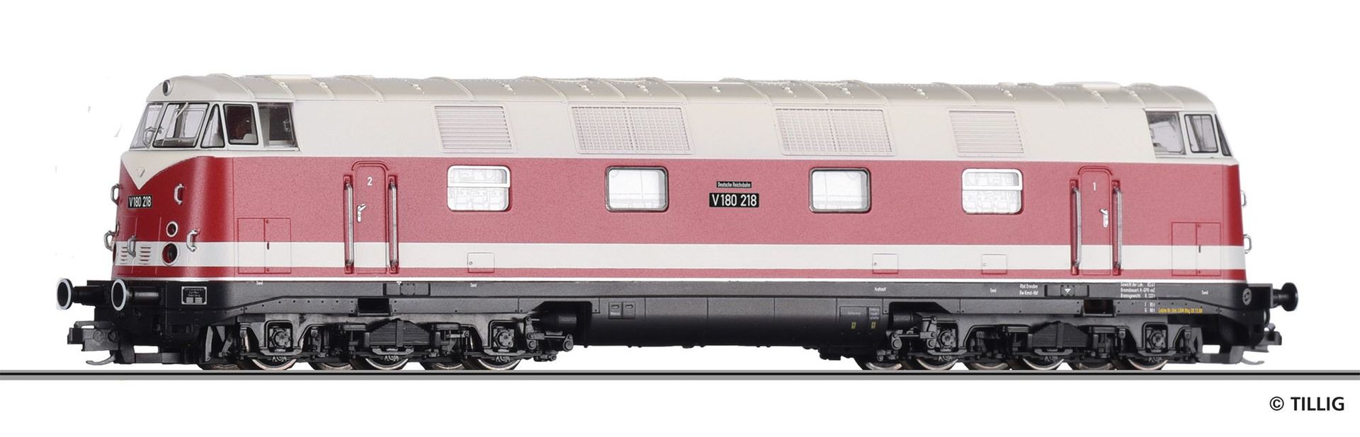 Tillig 04653 - Diesellok V 180 DR Ep.III TT 1:120