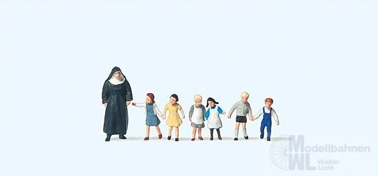 Preiser 75029 - Nonne und Kinder TT 1:120