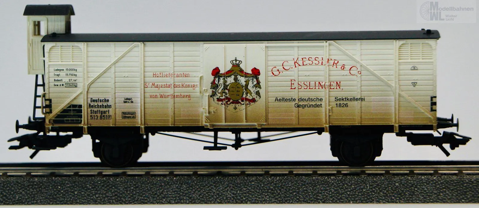 Märklin 45176 - MÄRKLIN - Güterwagen ged. DRG Ep.II Kessler Sekt H0/WS