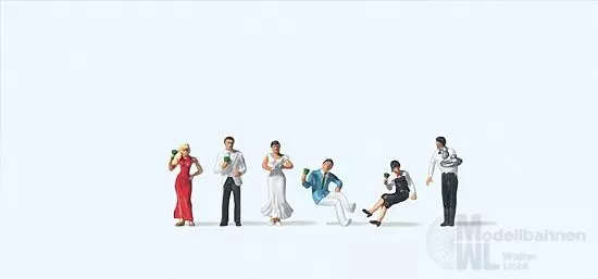 Preiser 79038 - Partygäste, Kellner N 1:160